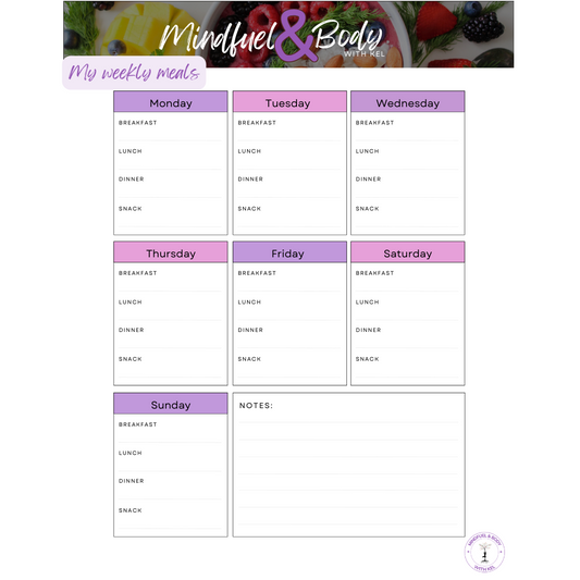 Meal planning E-Document Pack